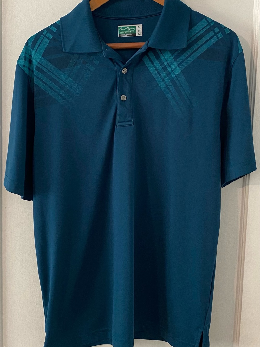 Ben Hogan Men's Medium Teal Polo Golf Shirt
